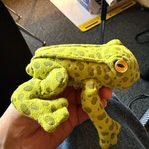 Folkmanis finger puppet Green Plush Frog Toy